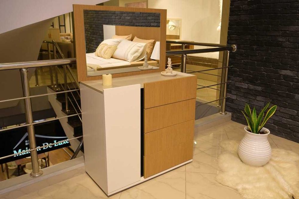 Conjunto Quarto Completo Casal Novo | Cama Roupeiro Cómoda Mesa