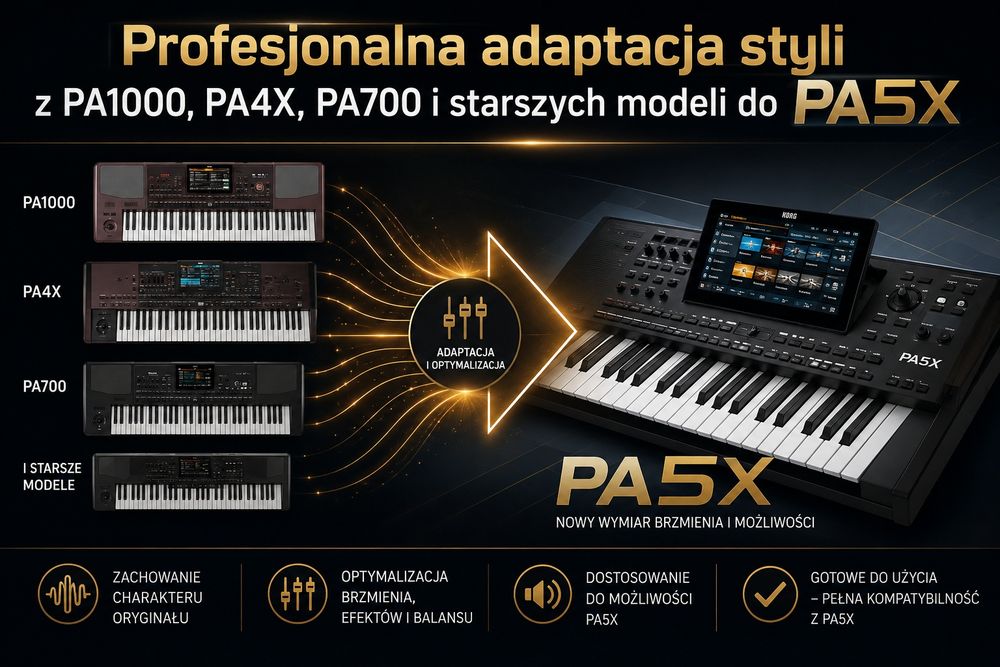 Konwersja styli do Korg PA5X