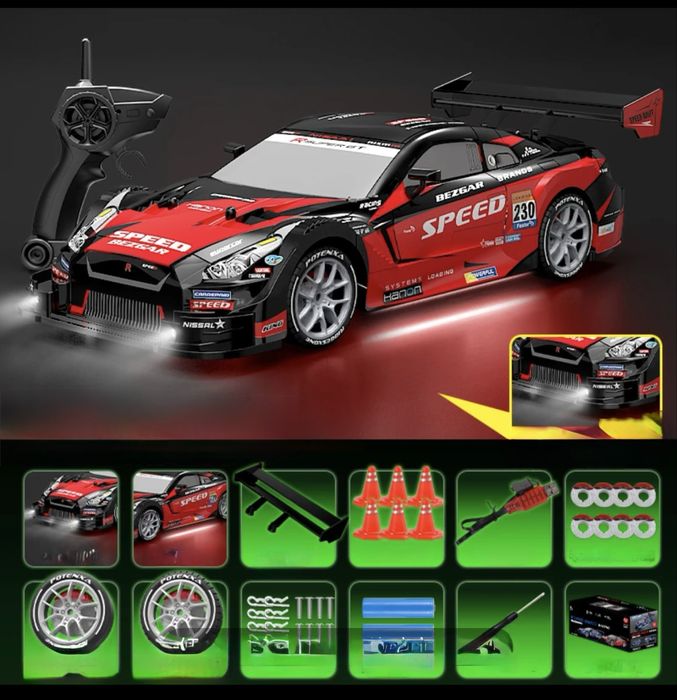На радіоуправлінні NISSAN GT-R, машинка на пульту