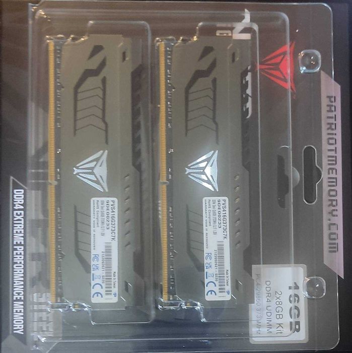 Pamięć PATRIOT DIMM DDR4 16GB 3733MHz 17CL 1.35V