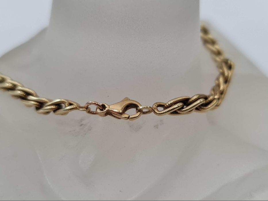 Złota bransoletka męska / damska/ 585/ 9.50 gram/ 20.5 cm