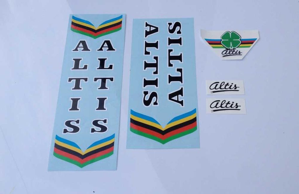 Autocolantes Altis , esmaltina Suria Sirla Confersil Vilar flandria Motobecane Rodaplana