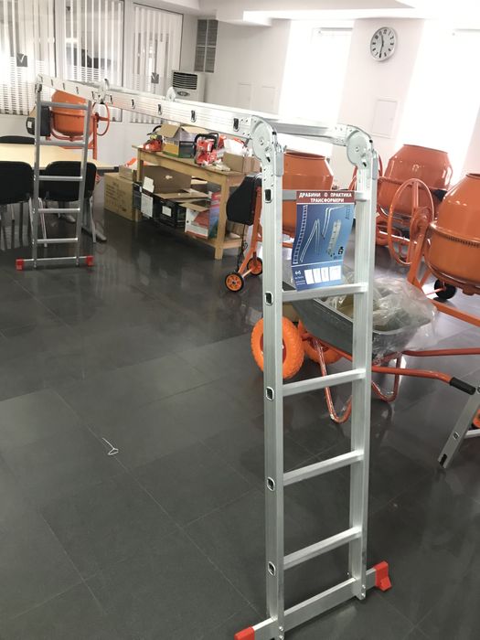 Лесница/Драбина, стремянка алюмінієва трансформер 4*3-4*4-4*5-4*6