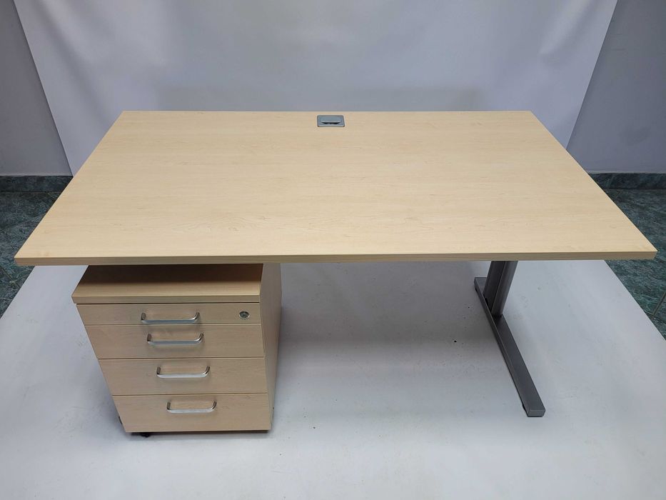 Zestaw mebli Nowy Styl klon (biurko 140x80 + kontener) - duża ilość