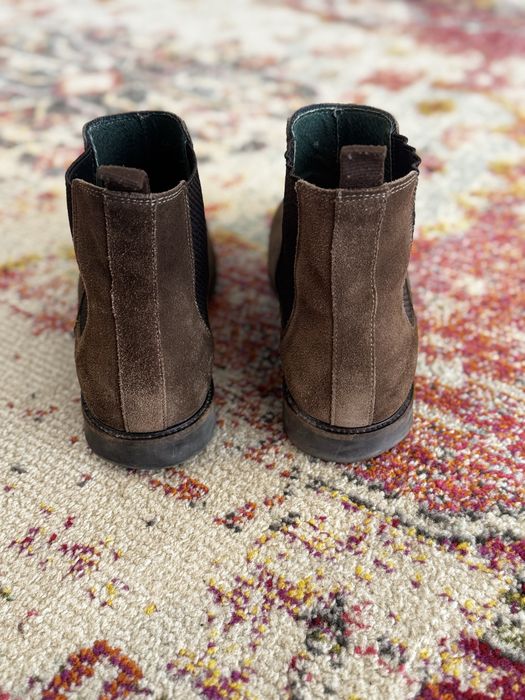 Botas camurça castanhas 45 Manfield