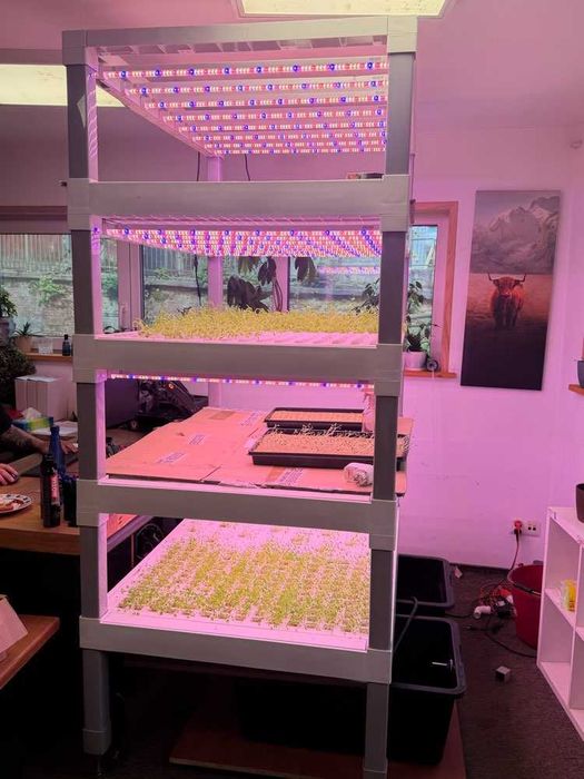 Szafa hydroponiczna do upraw wertykalnych SANANBIO RADIX Vertical Hydroponic Module 4-warstwowa led farm