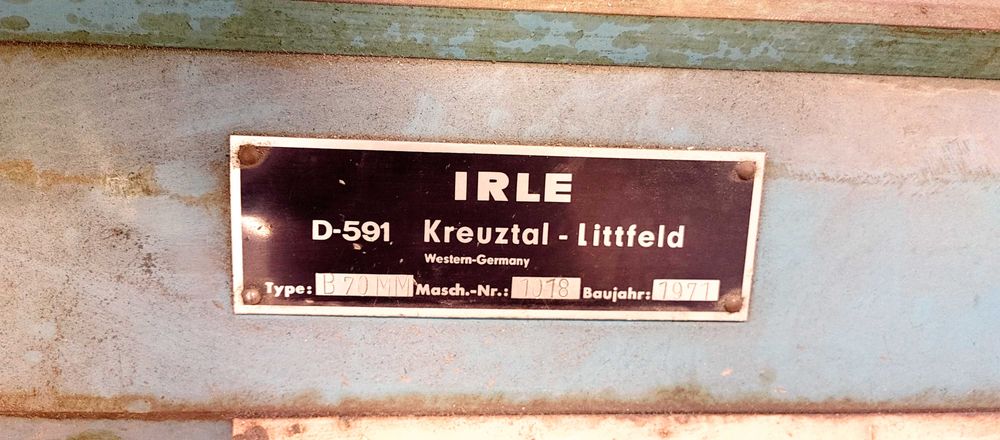 Giętarka Irle D-591 (wyoblarka)