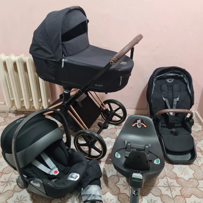 Комплект 3в1 Cybex Priam 4 Rose gold