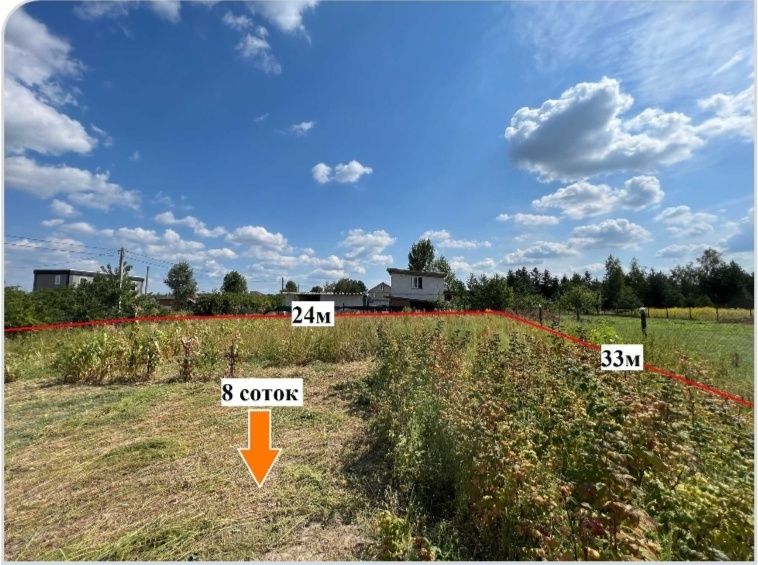 Продаж ділянки під забудову в мальовничому селищі Малютянка