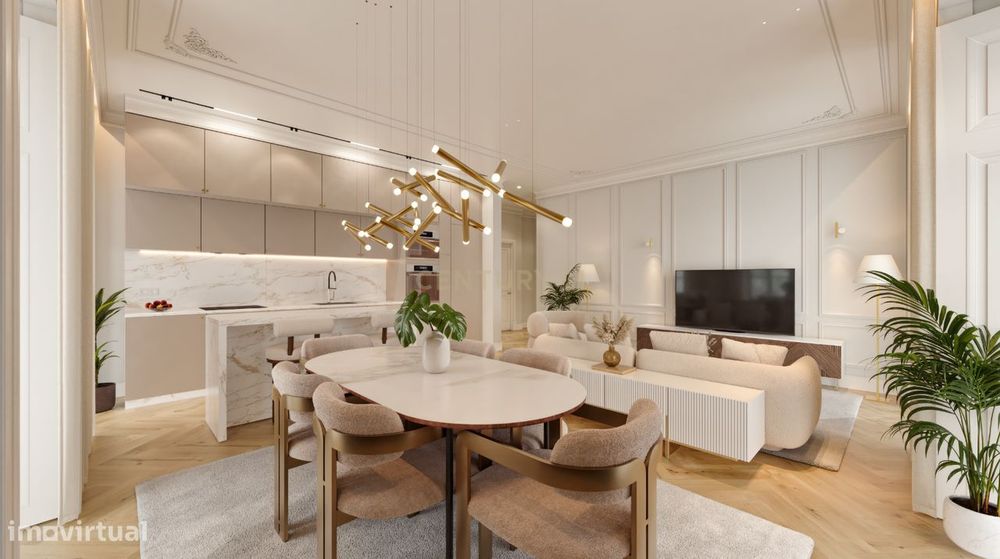 Elegante T2 com varanda luminosa e interiores amplos numa localização