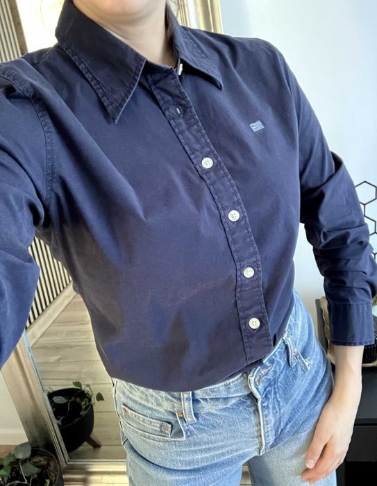 Ralph Lauren Polo Jeans granatowa koszula vintage damska