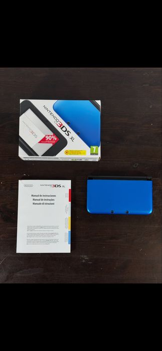 Nintendo 3DS XL niebieski + pudełko + instrukcja