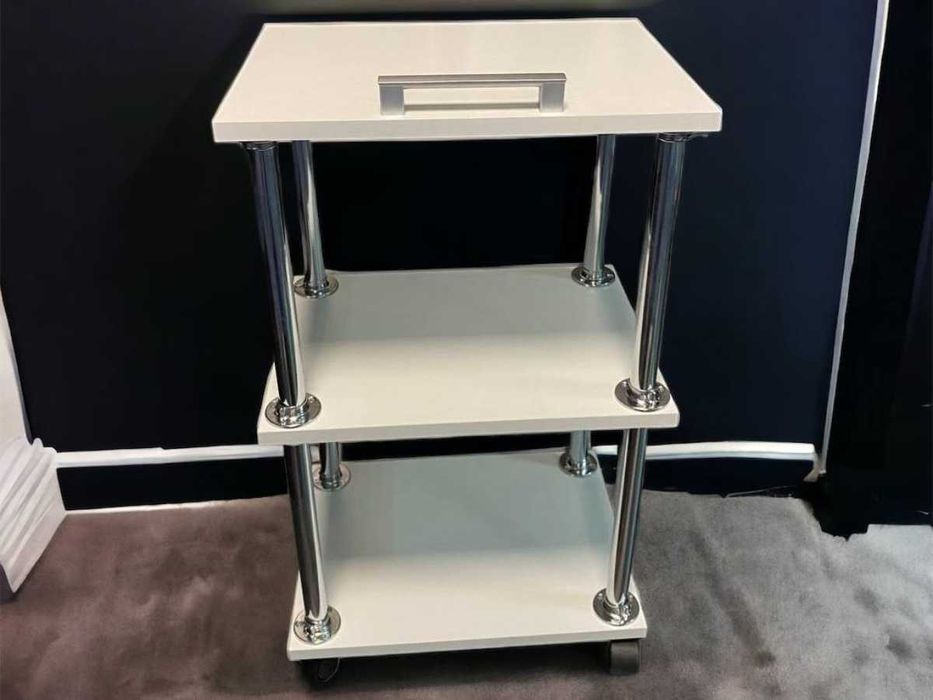 Набір Старт білий: кушетка тверда + етажерка + стілець