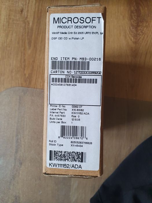 Microsoft OEM system bulder pack