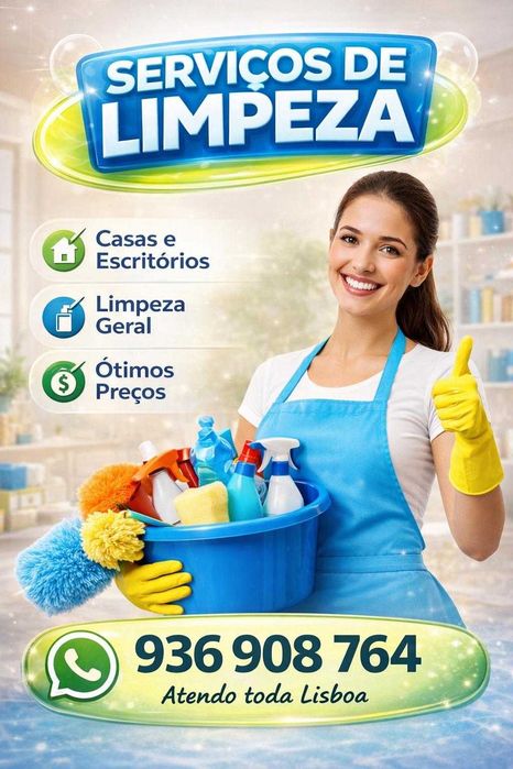Serviço de Limpeza  em Lisboa- 14€/Hora