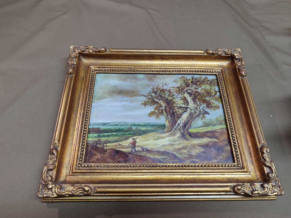 Quadro a óleo sobre tela, assinado por R. Fernandes