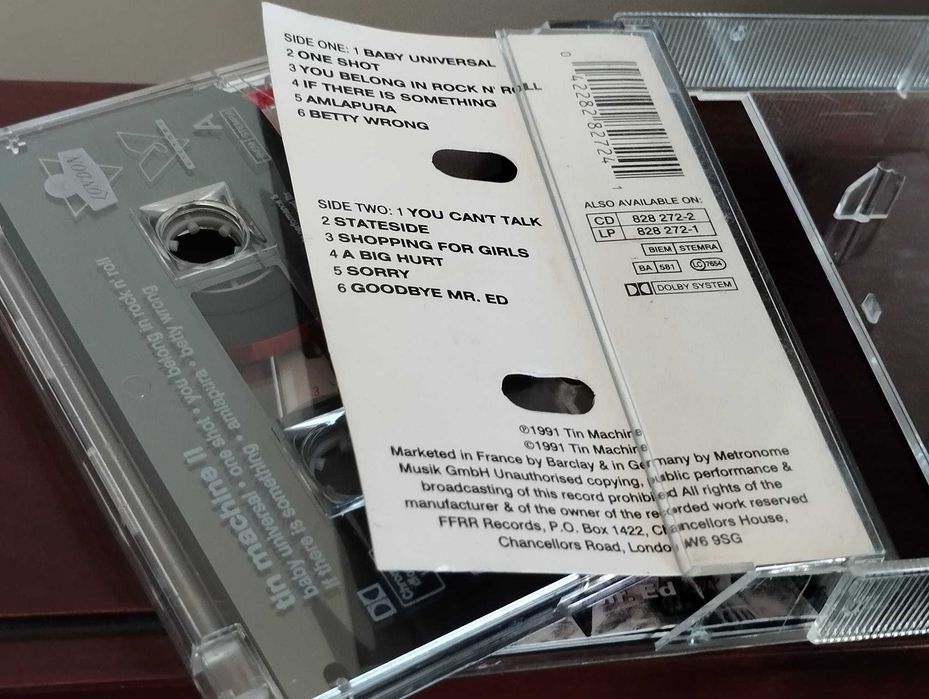 Tin Machine "Tin Machine II" Cassete Audio