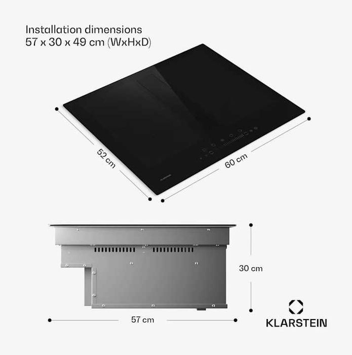 Płyta indukcyjna z wyciągiem Klarstein Chef-Fusion