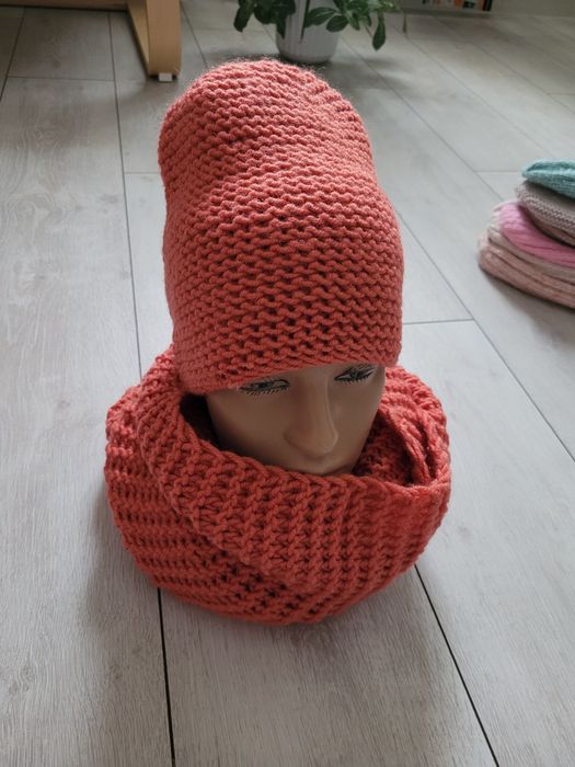 Шапка и снуд. Комплект. Ручная работа