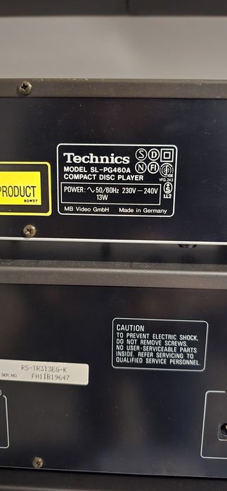 Wieża Technics  "lata 90" vintage SU-810, RS-TR313, SL-PG460A