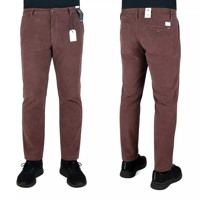 Sztruksy Levi's męskie XX Chino Stretch brązowe Levis nowe - W32/L30