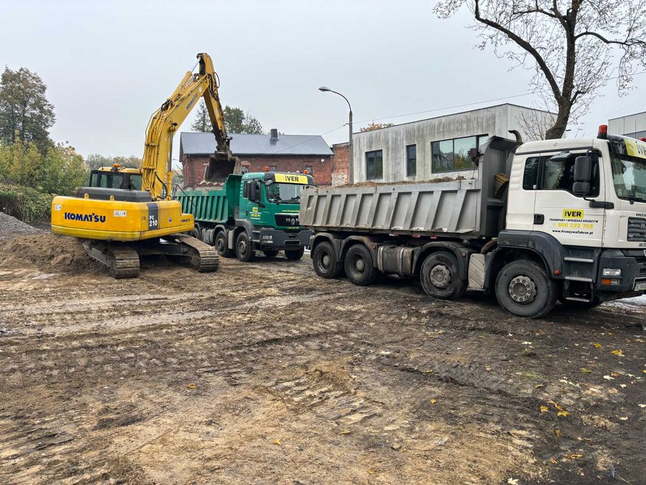 Transport-Wywóz Ziemi i Gruzu,Betonu-Wyburzenia-Wynajem-Wykopy-Usługi