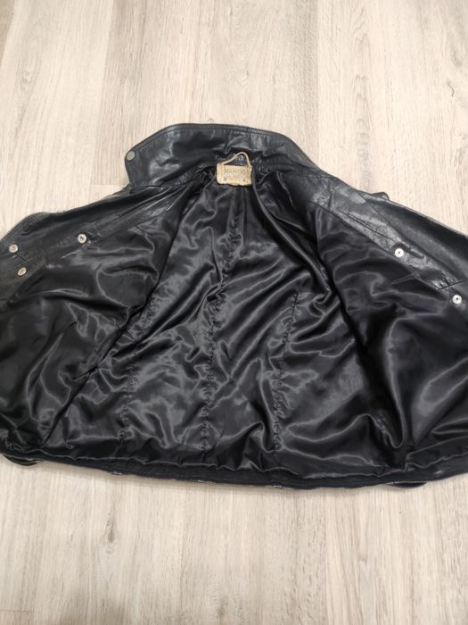 Leather jacket mango кожанка манго  байкерська