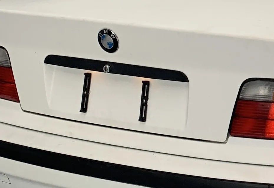 Тримач номерного знаку без рамки для авто | Європейський номер | ABS