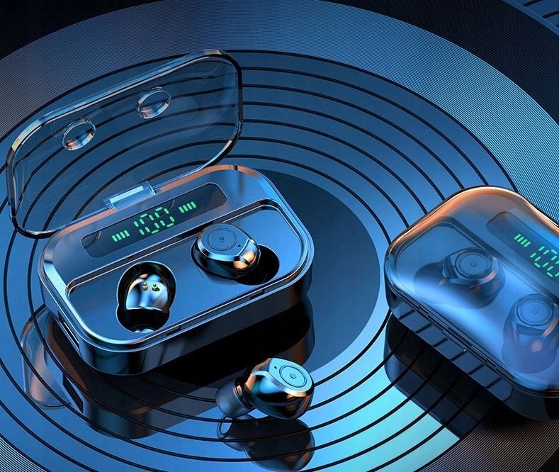 Słuchawki Bezprzewodowe Douszne Sportowe Powerbank