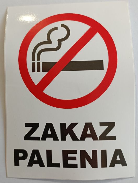 Naklejka zakaz palenia