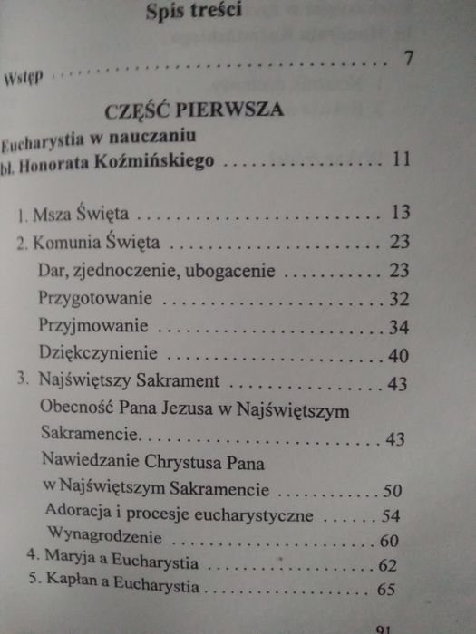 Eucharystia skarbem Kościoła- praca zbiorowa