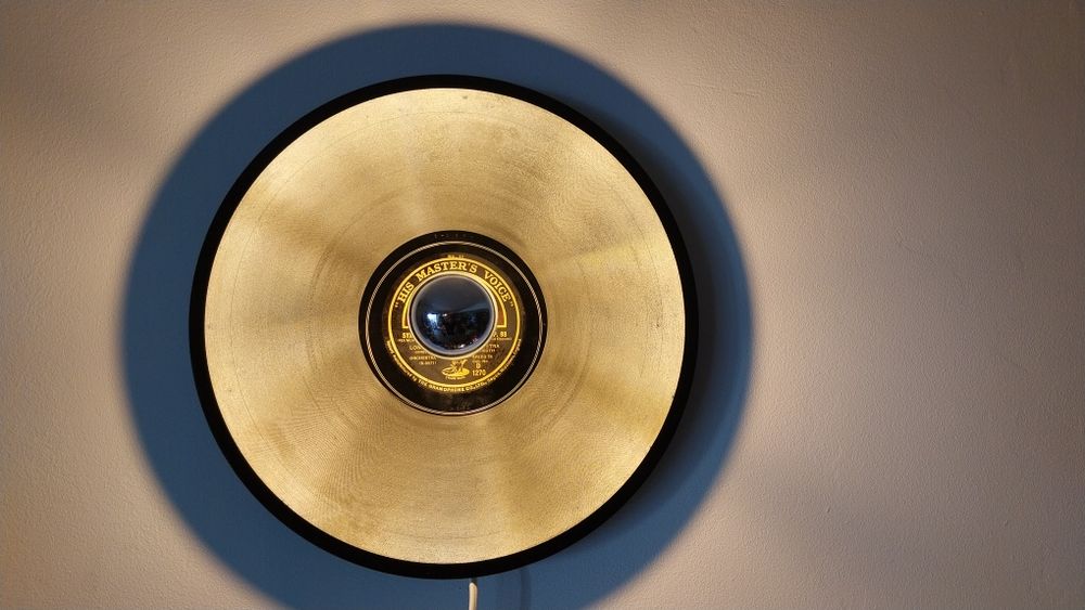 Candeeiro/Disco de vinyl  His master's voice