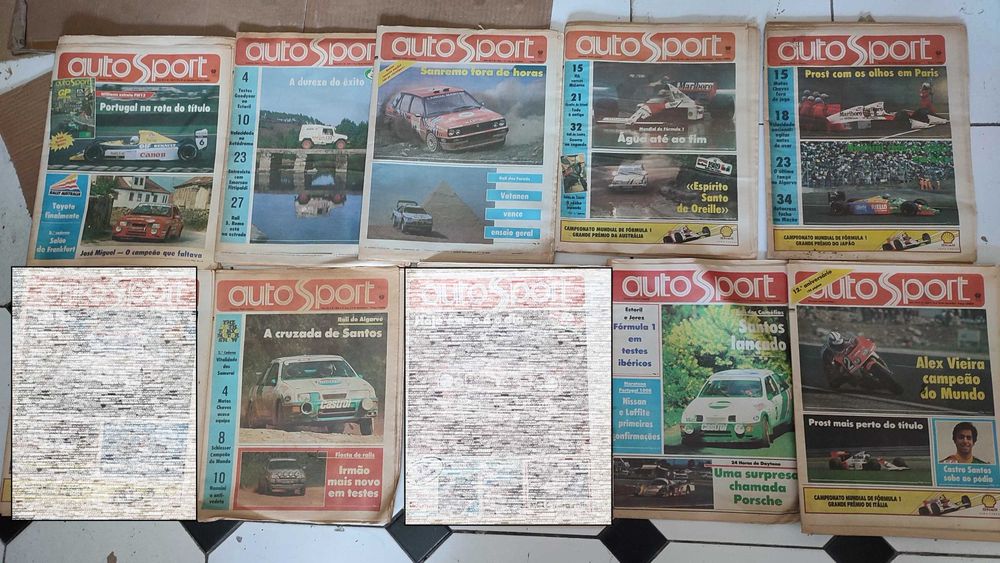 Lote 35 Jornais Auto Sport
