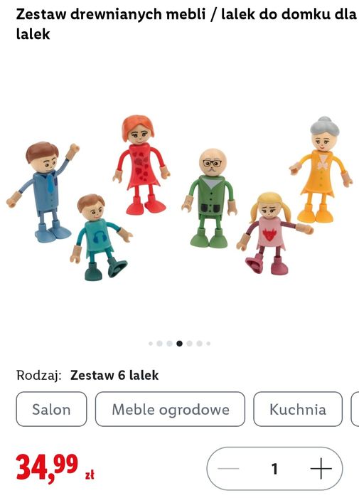 Domek dla lalek Kinderplay plus ludziki i akcesoria Playtive