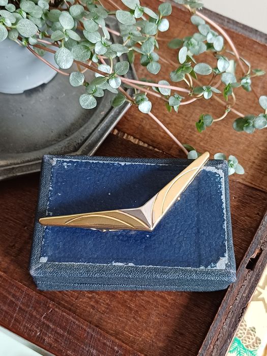 Spinka do kołnierzyka klamra przypinka broszka retro