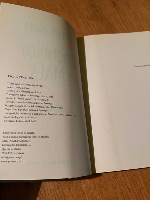 O Domingo das Mães     GRAHAM SWIFT