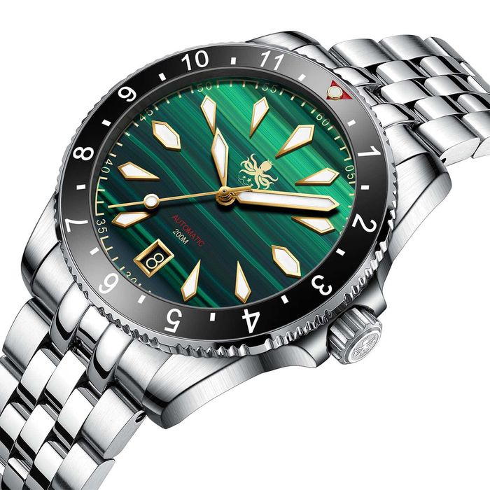 Zegarka Phoibos Voyager Malachite Green nowy w foliach