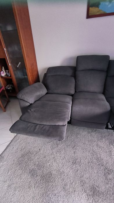 Sofá rebatível 3 lugares