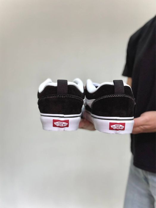 ТОП! Кросівки Vans Knu Skool Black White 36 37 38 39 40 41 42 43 44 45