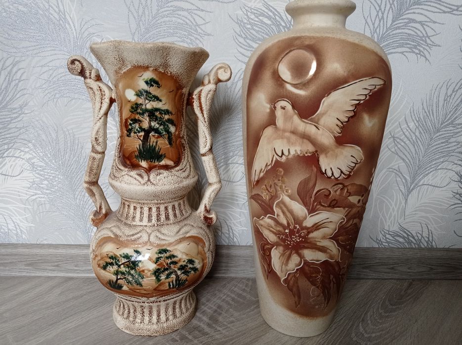 Ваза напольная глиняная