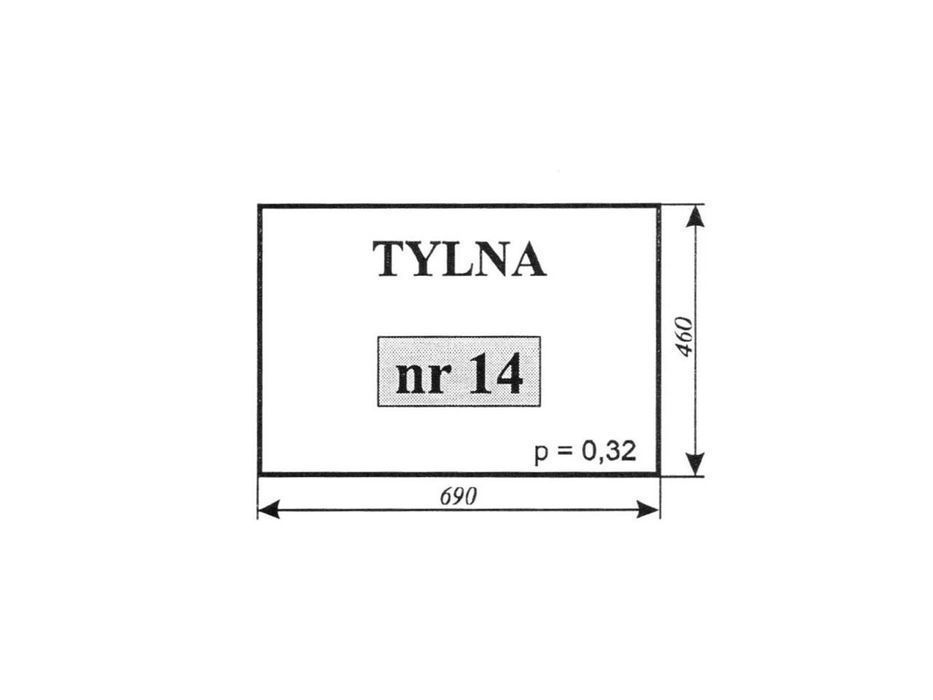 szyba tylna zetor 7011 typ bk 5911 14