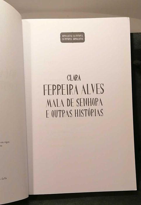 Mala de Senhora e Outras Histórias, de Clara Ferreira Alves