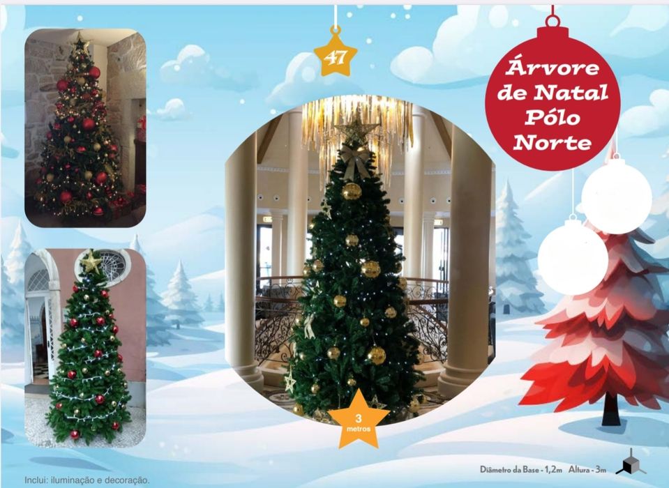 Árvores de Natal Gigantes - Decorações