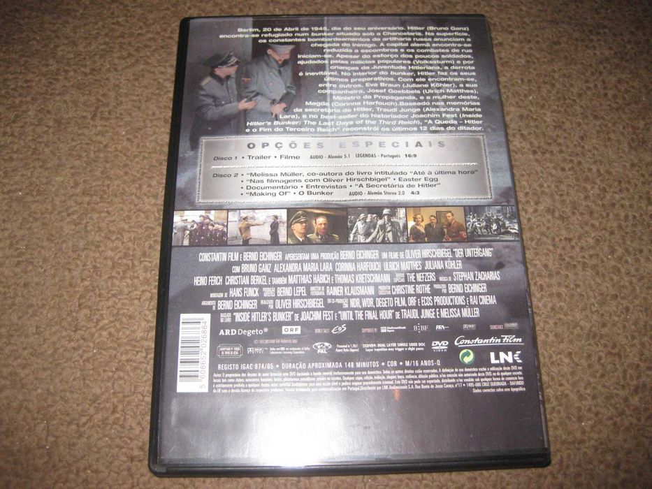 "A Queda- Hitler e o Fim do Terceiro Reich" Edição Especial com 2 DVDs