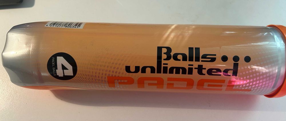 М'ячі для паделу Balls Unlimited Padel, нові, 2 тубуси по 4 м'ячі
