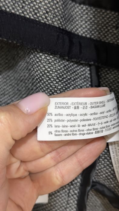Пальто Zara чоловіче з шерсті 40 розмір