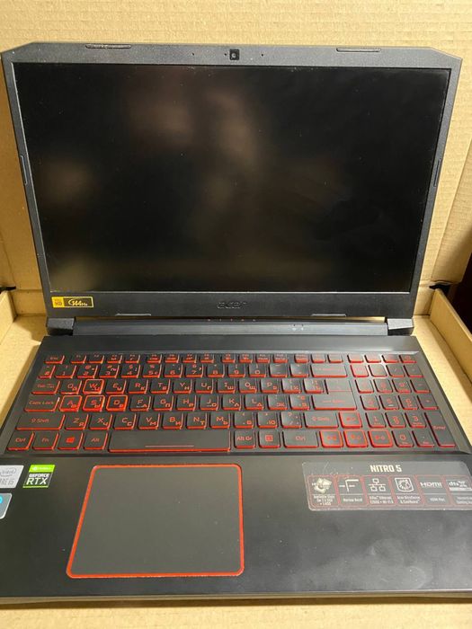Aser Nitro 5 i5-11400H/RTX 3050 Ti 4Gb/SSD m2 512Gb/озу 32Gb