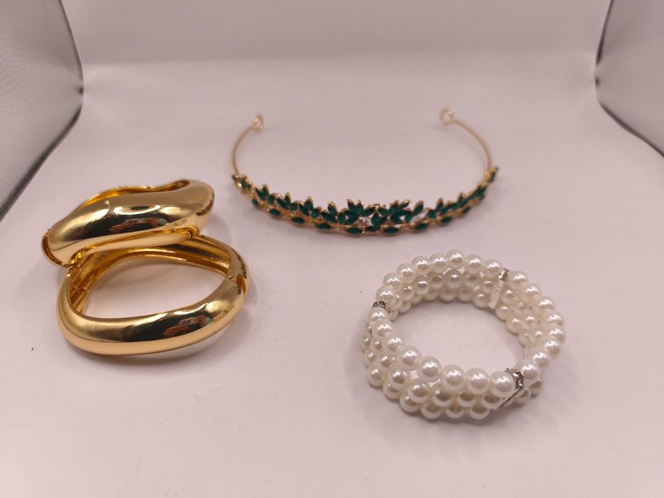 zestaw biżuterii biżuteria korona bransoletki