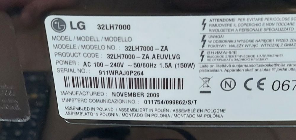 Telewizor 32" LH7000 LCD