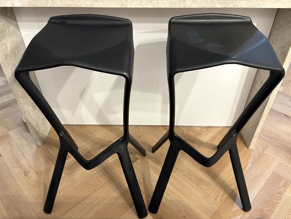 Hoker czarny stylowy 2szt.